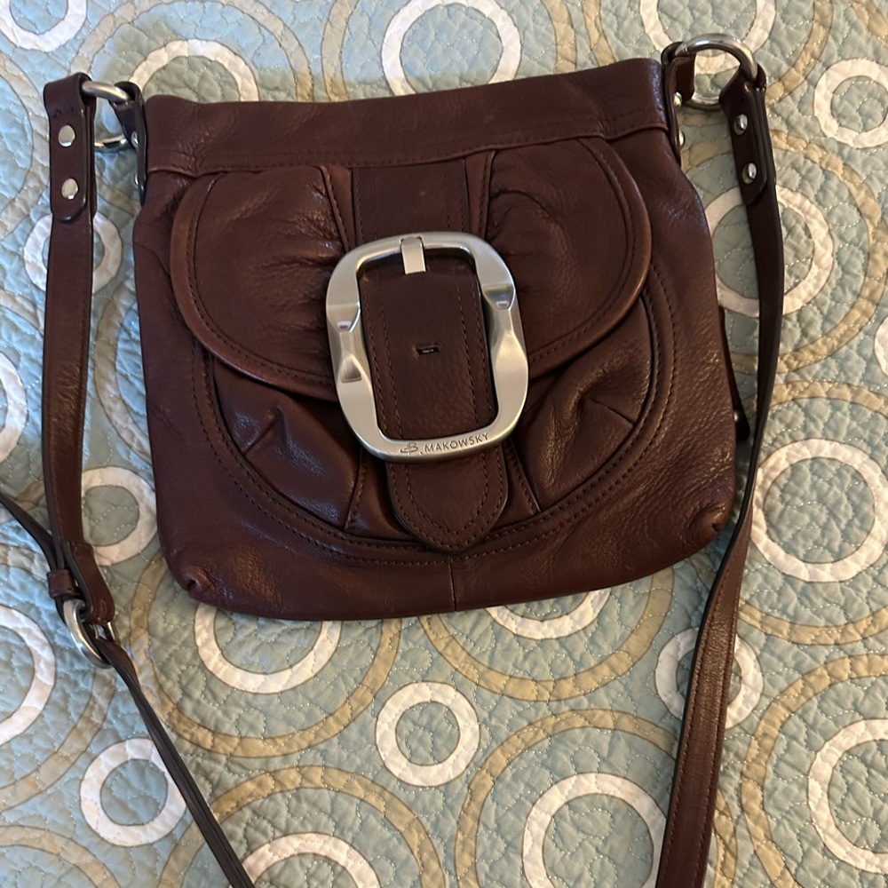 B Makowski leather bag